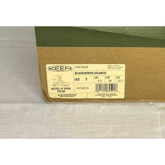 NIB KEEN Women's Revel IV High Polar Boot Waterproof -40℉ Black Atlantic Sz 7 - Picture 4 of 8